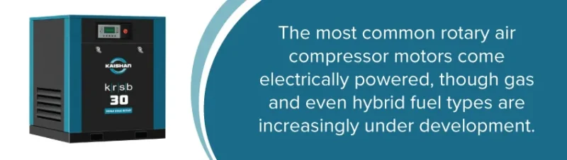 Partes clave de un compresor de aire de tornillo rotativo