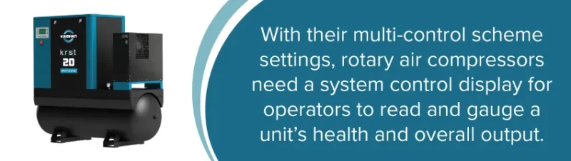 Partes clave de un compresor de aire de tornillo rotativo